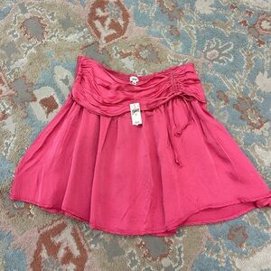 NWT! Aerie Hot Pink Silky Mini Skirt